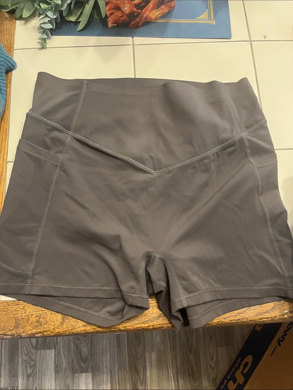 Halara Women's biker Shorts in Charcoal Gray